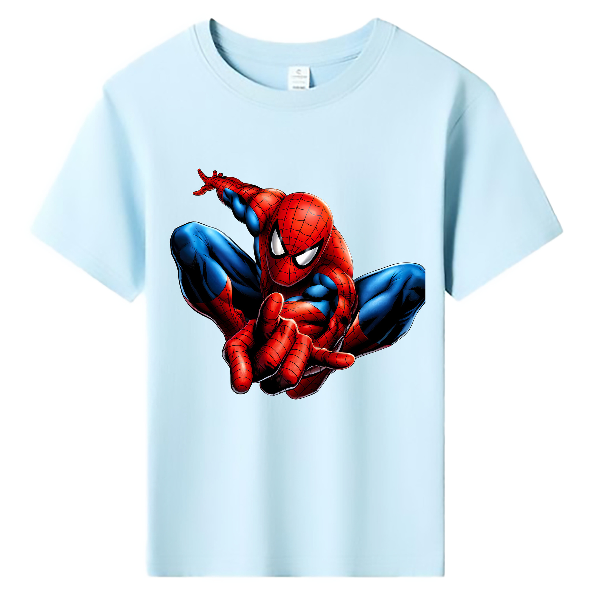（画像用） Spider Man スパイダーマン 綿100％キッズTシャツ（フロントプリント）